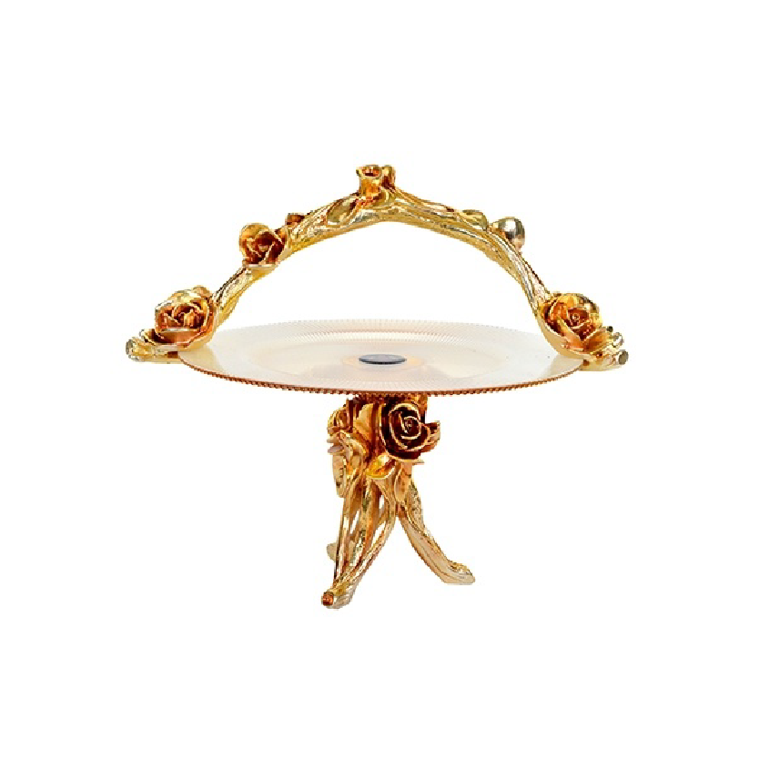 ALİZE AMBER GOLD AYAKLI SEPET MEYVELİK