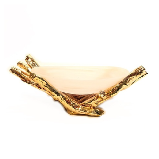 ALIZE AMBER GOLD VASE