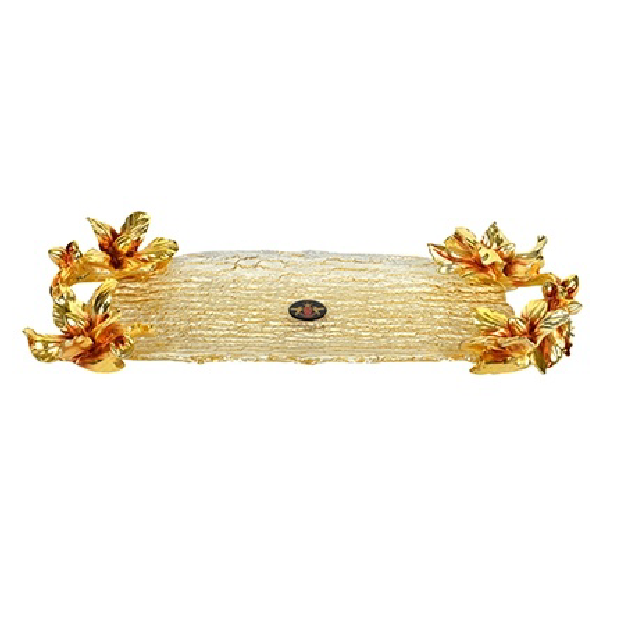MEŞE AMBER GOLD BÜYÜK DÖRTGEN TABAK
