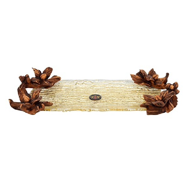 MEŞE AMBER WOOD BÜYÜK DÖRTGEN TABAK