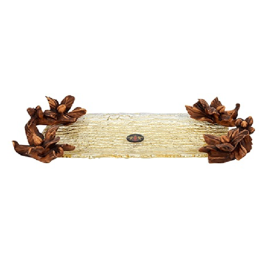 MEŞE AMBER WOOD BÜYÜK DÖRTGEN TABAK